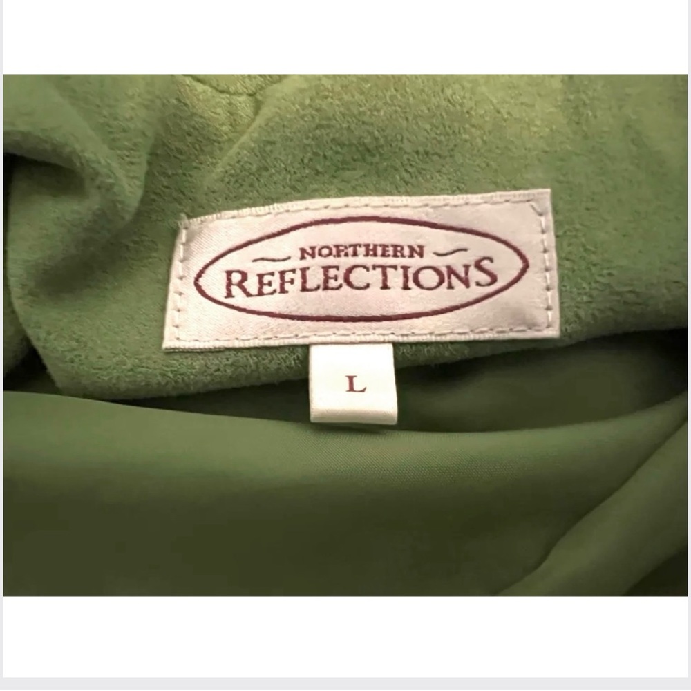 🇨🇦 Northern Reflections Olive Faux Suede Utility Jacket | Easy Layering - Picture 11 of 16